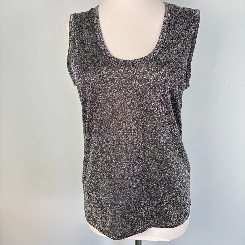 Sparkly Silver Sleeveless Top - Picture 2 of 9